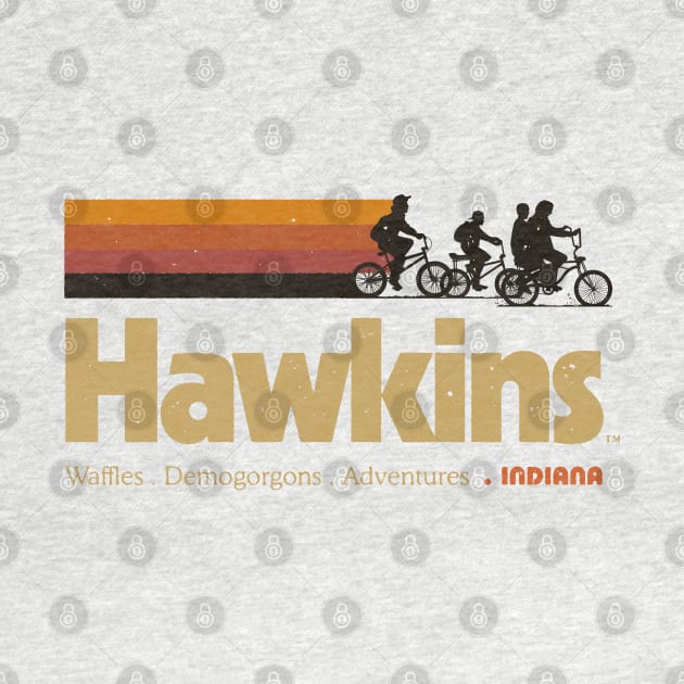 Visit Hawkins Indiana Vintage 80's TV Series by vo_maria